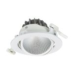 Philips Spot LED Greenspace Accent Cardanic Aluminium Blanc 31W 3900lm 36D - 930 Blanc Chaud | 163mm - IP20 - Meilleur Rendu Des Couleurs - Dali Dimmable