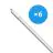 Lot 6x Bright Choice Réglette LED Étanche 17W 1870lm - 840 Blanc Froid | 120cm