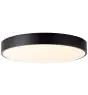 Brilliant Slimline Plafonnier Métal Plastique Noir Blanc 34W 3800lm - 830-865 CCT | 490mm - Télécommande Dimmable
