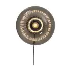 It's about RoMi Wandlamp Brussels Glas Zwart | Geschikt voor 1x E27 